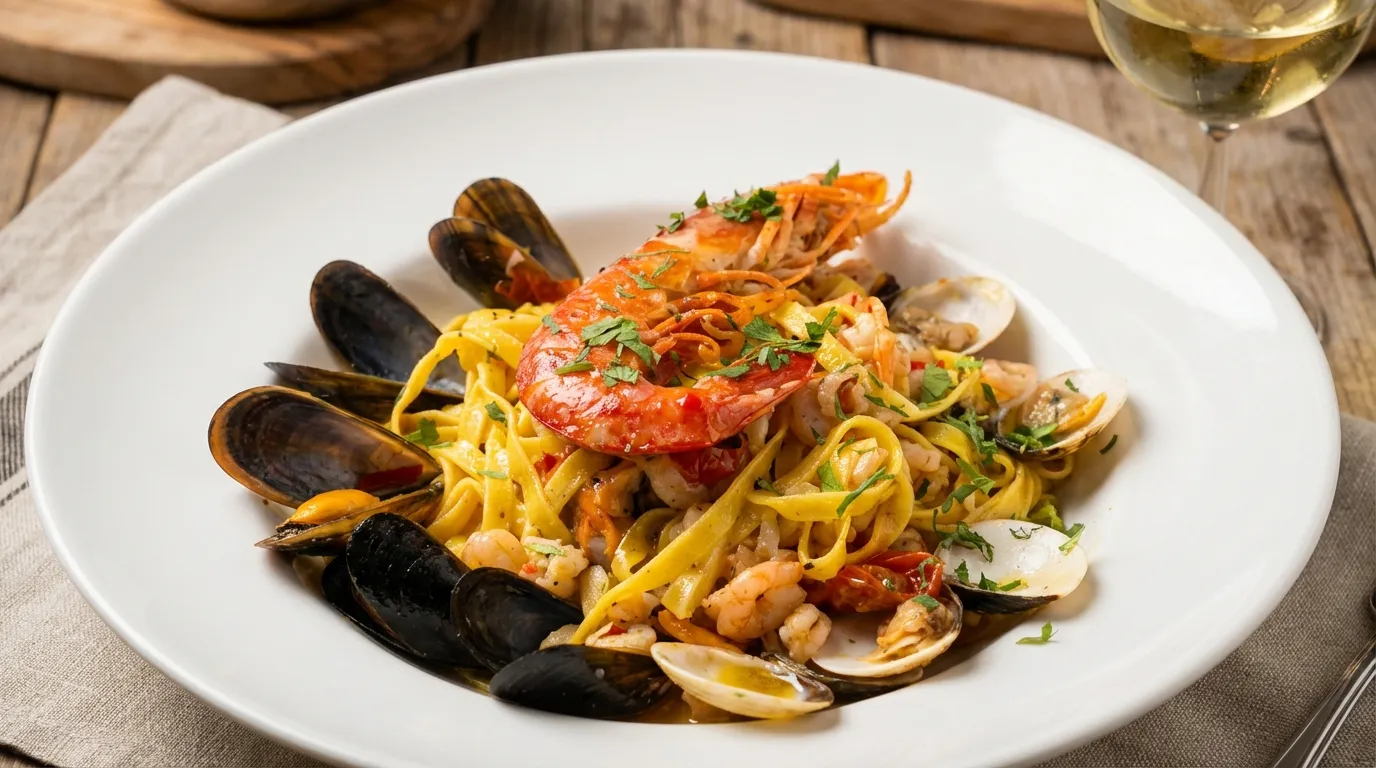 Pasta Carbonara med guanciale och Pecorino Romano